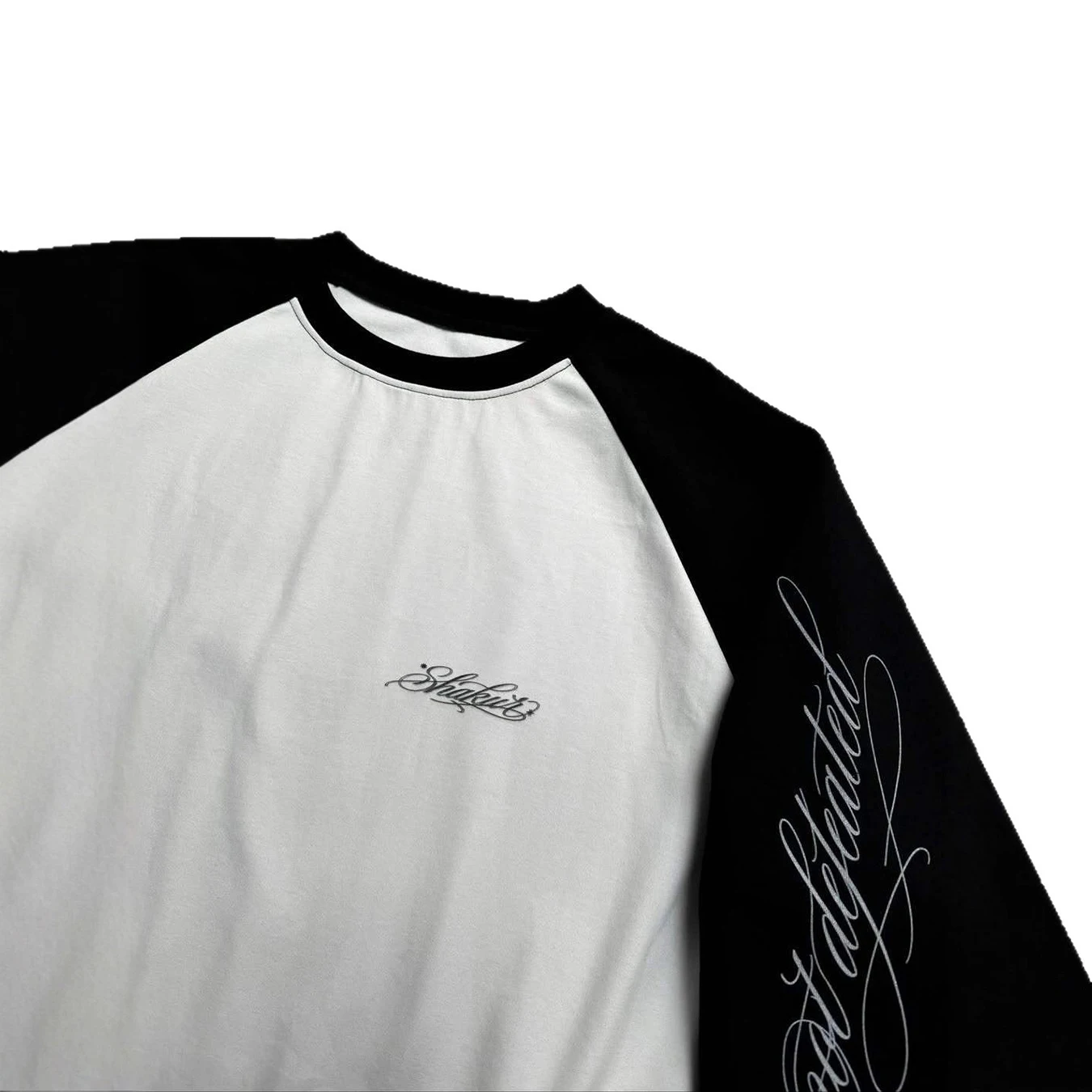 Autumn and Winter Minimalist Style Y2K Letter Printed Loose Round Neck Long Sleeved T-Shirt