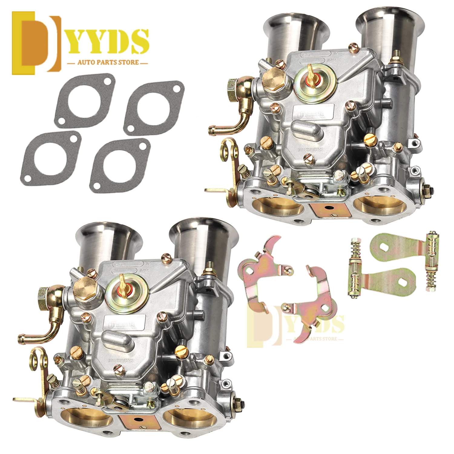 

45 DCOE Weber Carburetor Carb Assy X 2PCS For 152G Twin Choke 4 Cyl 6 Cyl V8 Engine Dellorto Solex 45DCOE 19600.060 19600.017