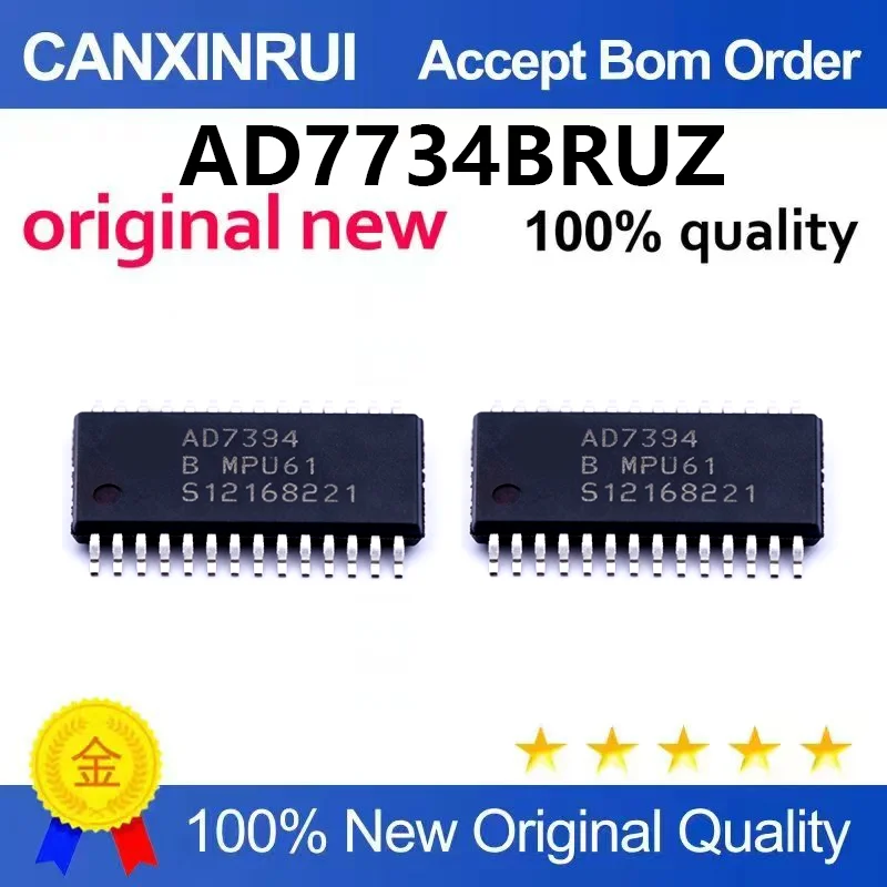 （5pcs-100pcs）Original genuine AD7734BRUZ-REEL7 package TSSOP-28 high-resolution analog-to-digital converter