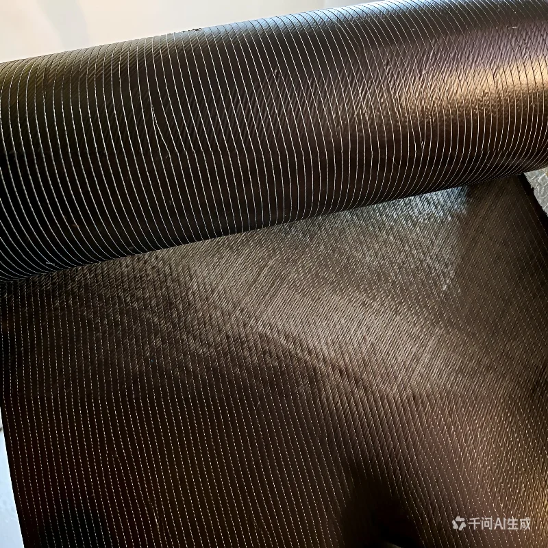 Real 12K T700 ±45° Carbon Fiber Biaxial Axial Fabric 300gsm Fabric Width 420mm Roll Up and Package Lightweight Repair Material