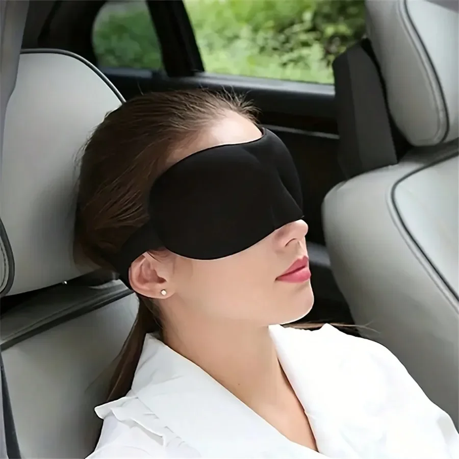 Smooth Natural Sleep Mask - Fully Adjustable Shoulder Strap, Suitable for Women and Men - Essential for Travel, Peaceful Sleep
