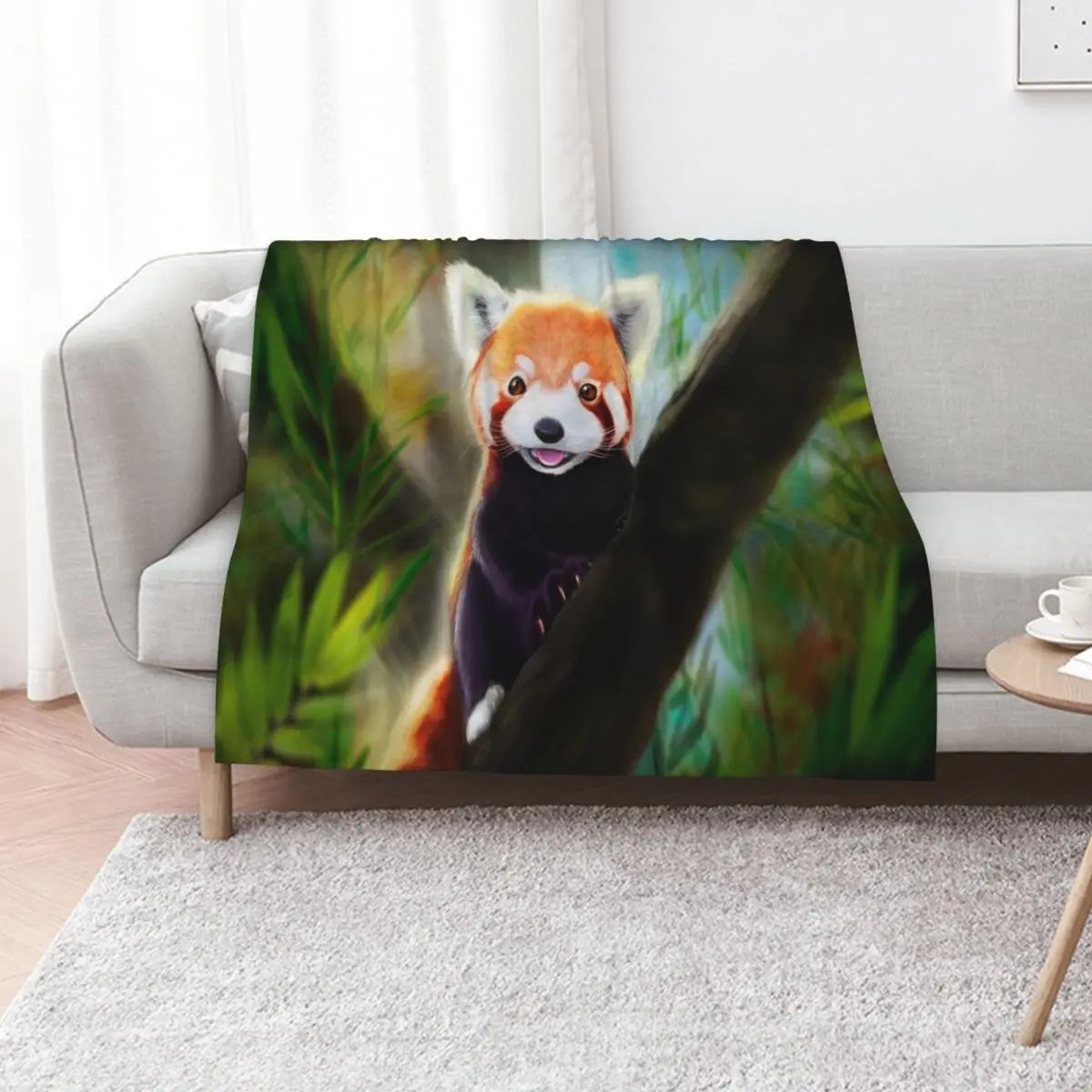 Red Panda Throw Blanket bed plaid Kid'S sofa bed Travel Weighted Flannel Blankets