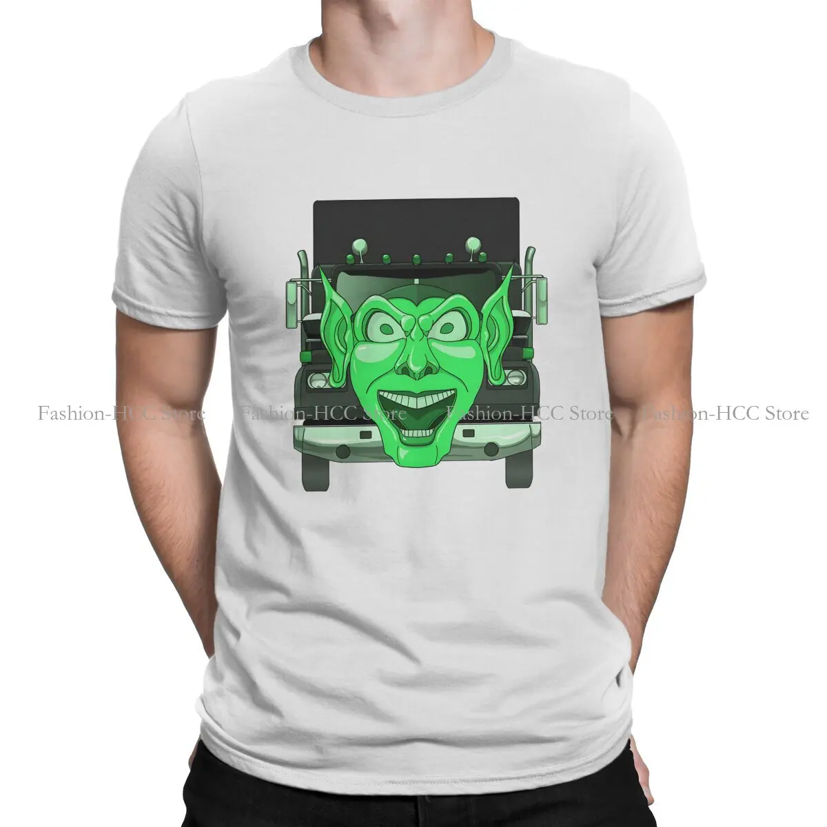 Green Happy Toyz Truck Style TShirt Maximum Overdrive Top Quality Creative Gift Clothes  T Shirt Short Sleeve Hot Sale Polyester