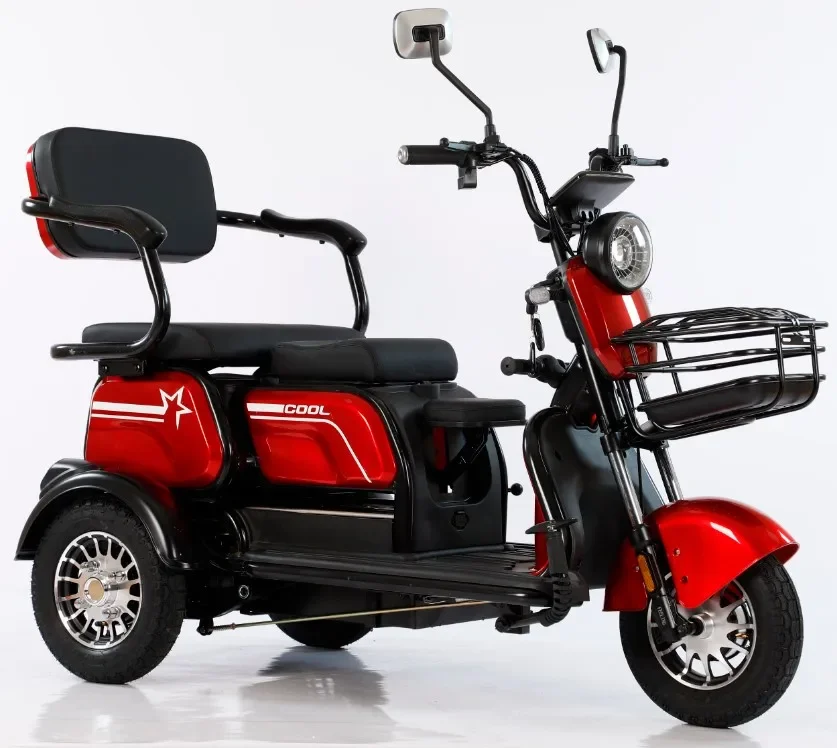 Wholesale cheap 48V 600W electric 3 wheeler adult electric tricycles electric tricycle for handicapped people