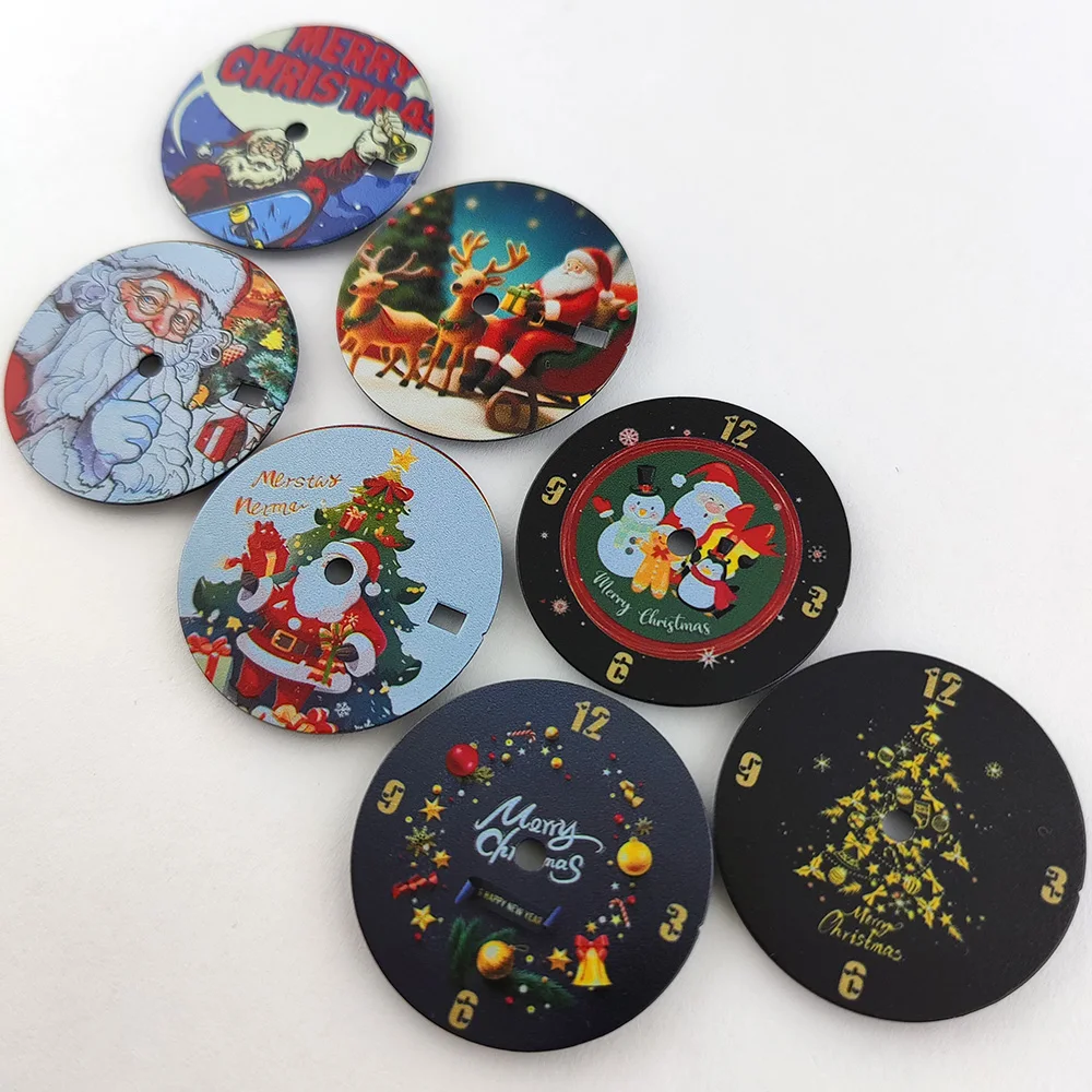 custom dial New modified 28.5mm NH35 Dial for NH35/4R36/NH34 7S26 4R Movement Christmas NH35 watches accessories for watch dial