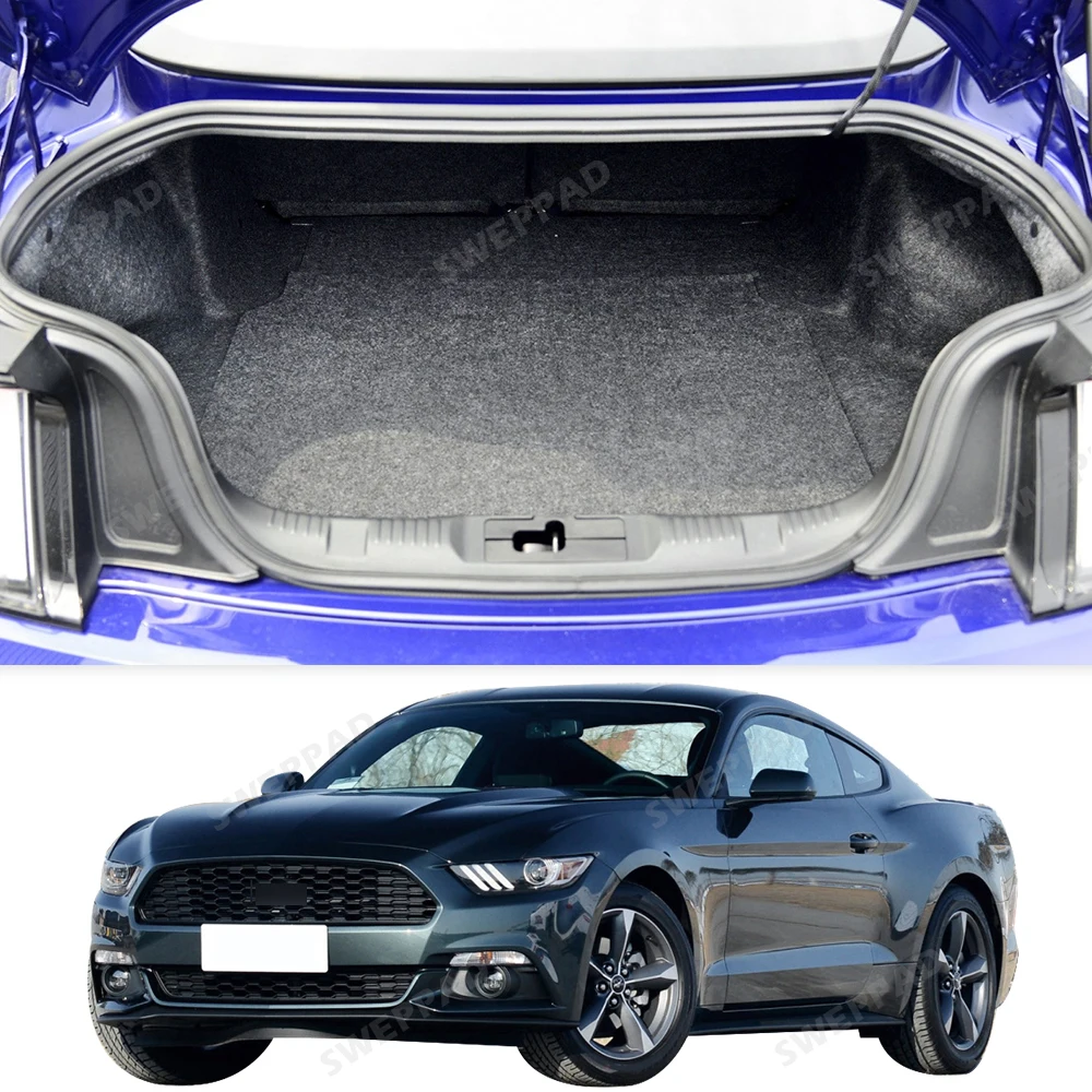 

Cargo Liner For Ford Mustang 2015-2022 Accessories All Weather Trunk Mat Carpet with Backrest Protectors Cargo Mat 2021 2020