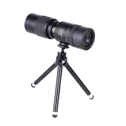 10-300X40mm BAK4 Prism Monocular Telescope Spotting Scope with Smartphone Holder and Tripod for Adults Bird Watching For Outdoor