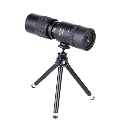 Telescopio Monocular BAK4 de 10-300x40mm, telescopio con soporte para teléfono inteligente y trípode para adultos, observación de aves al aire libre