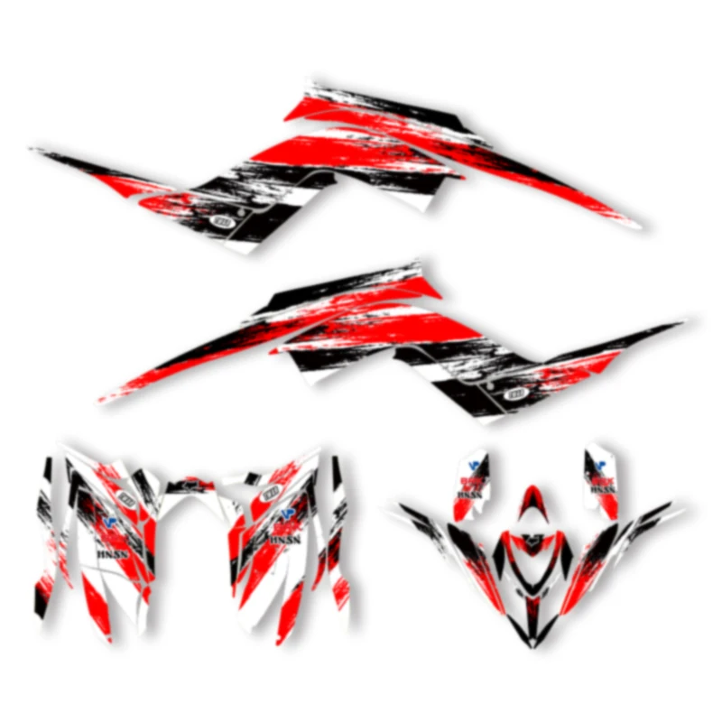 

DSMTECH Custom Motorcycle Graphics Enduro Decals Stickers Kits For YAMAHA 2013 2014 2015 2016 2017 2018-2023 RAPTOR 700 005
