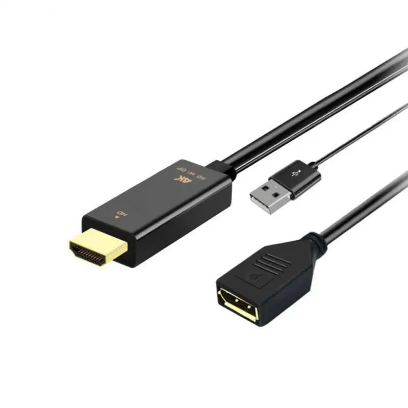 Dp / F Usb Charing Cable 4k * 60hz HDMI-compatible To Dp Conversion Line Displayport 3840 * 2160p Adapter Office Tools