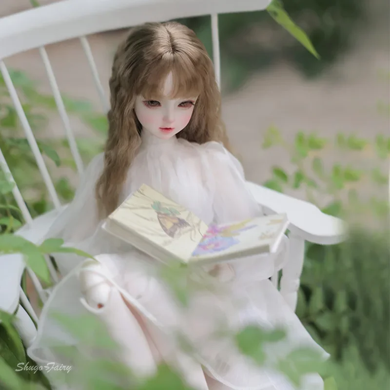 

Shuga Fairy 1/4 Bariy BJD Doll Gentle White Skirt Sweet Smile Expression For Fairy Style Jointed Doll Gifts