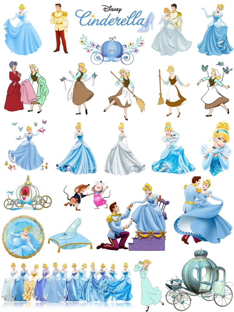 Disney movie Cinderella custom patch termo-naklejki dla dzieci dekoracja ubrań żelazko na transfer