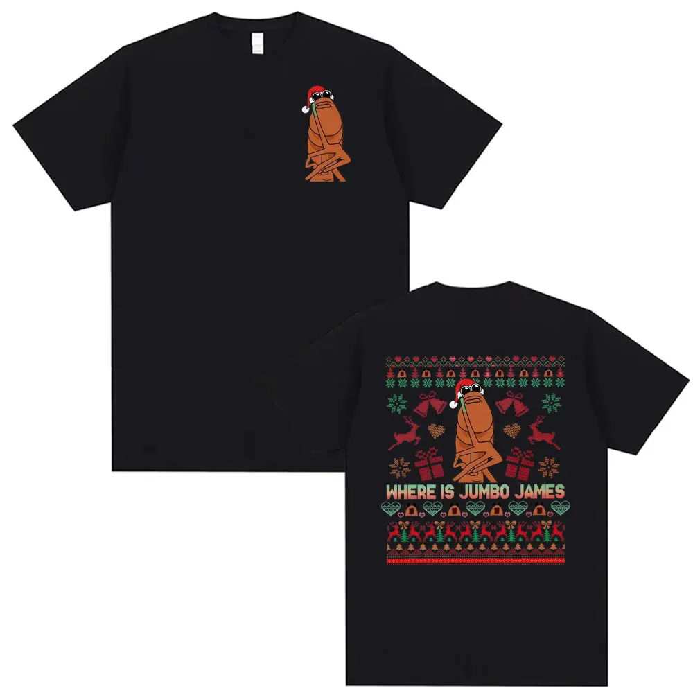 أين جامبو جيمس ميمي تي شيرت مضحك ماركوس دودة عيد الميلاد تي شيرت الرجال النساء Harajuku خمر الكلاسيكية المتضخم تي شيرت بلايز