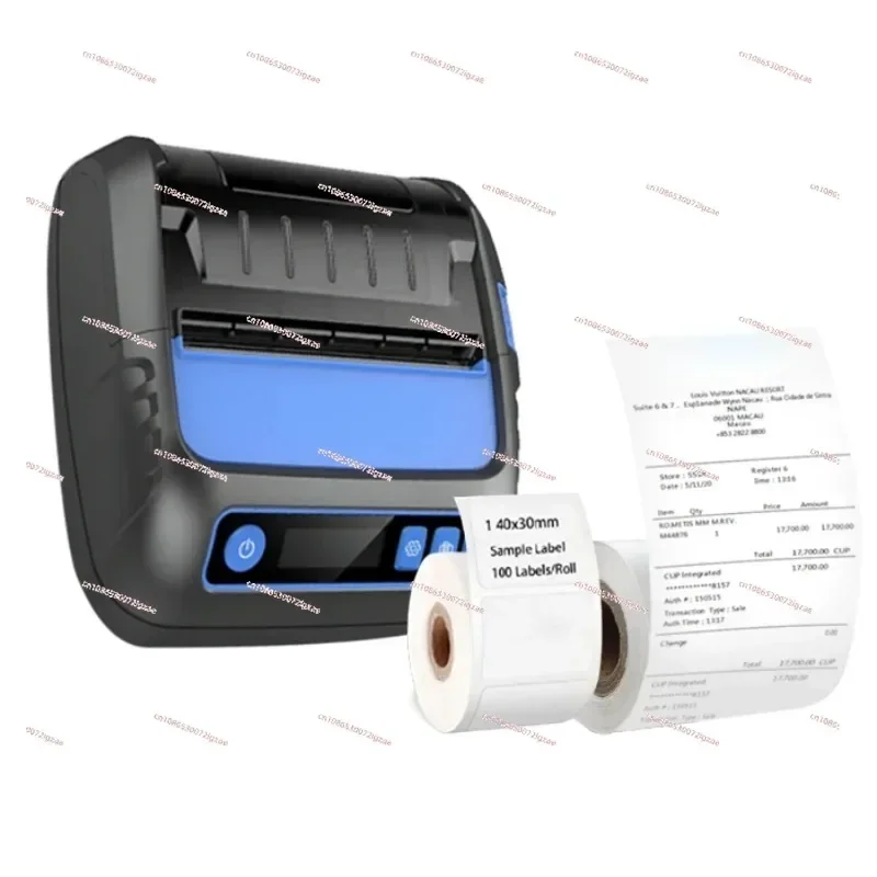 handheld bluetooth printer with 2 printing modes portable 4 inch mobile thermal printer for mobile phone