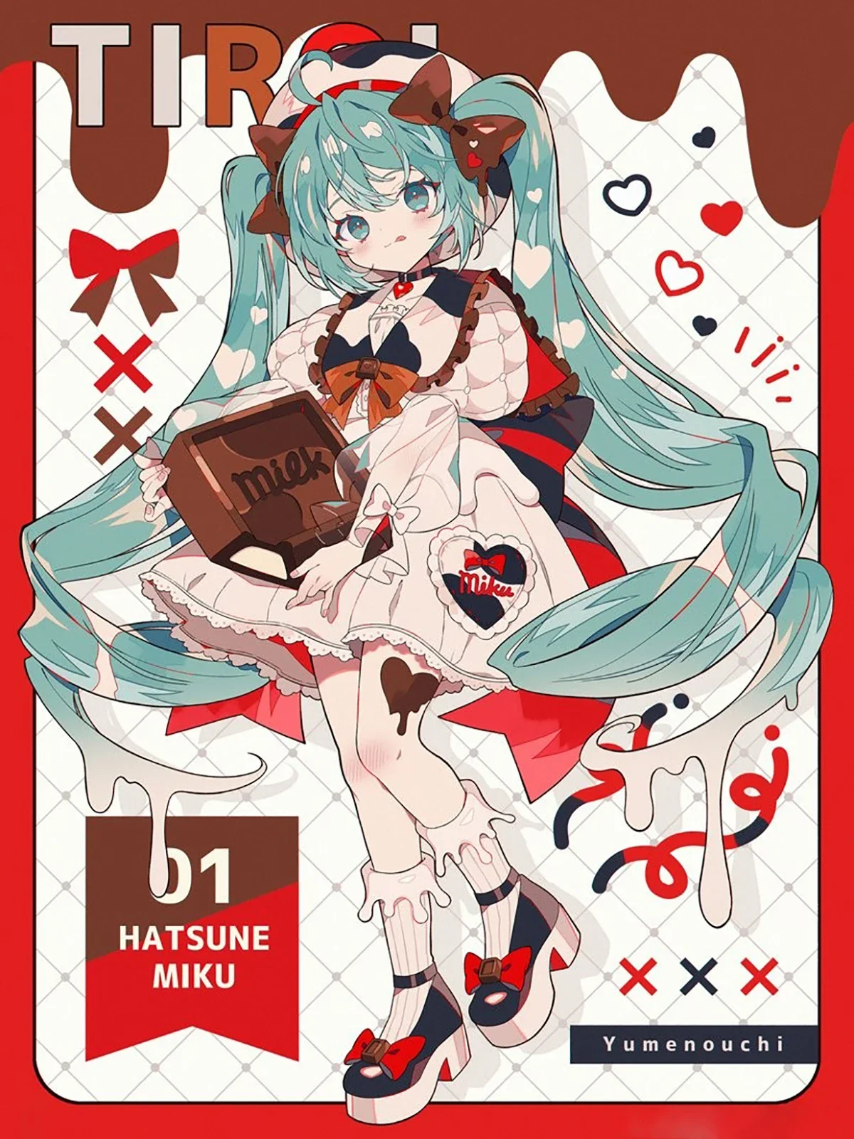 オリジナル正規品-フリュー-塗装済み-初音ミク-x-チロルチョコレートトリオ-try-it-フィギュア-ピアプロキャラクターズ-初音ミク-ミルクver-ギフト