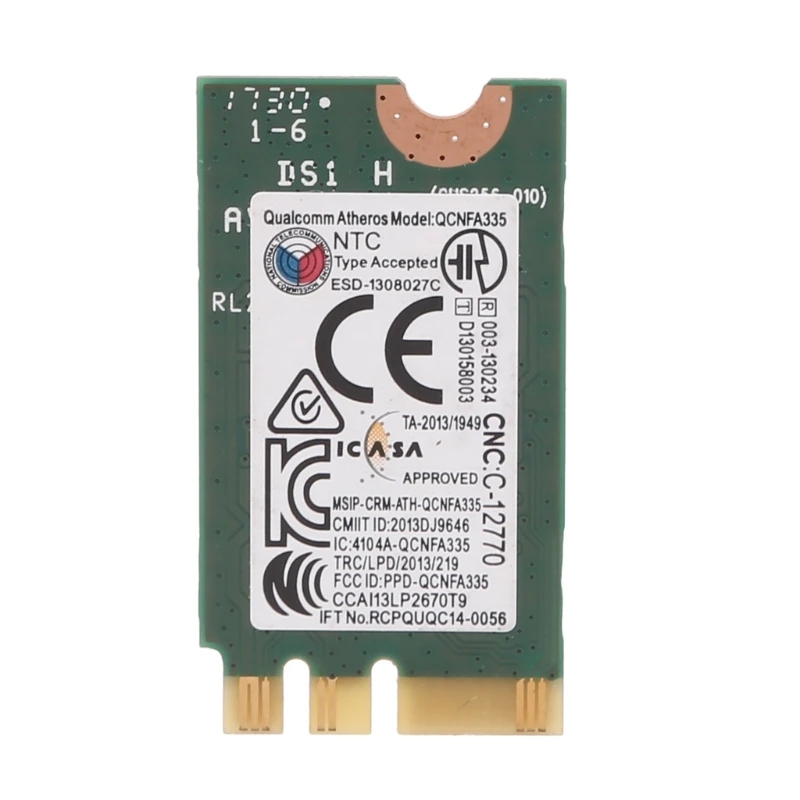 QCNFA335 WIFI 카드 BT4.0 2.4+5G 300M 802.11a b WiFi 무선 M.2 NGFF 카드 DW1707 VRC88 Dropshipping