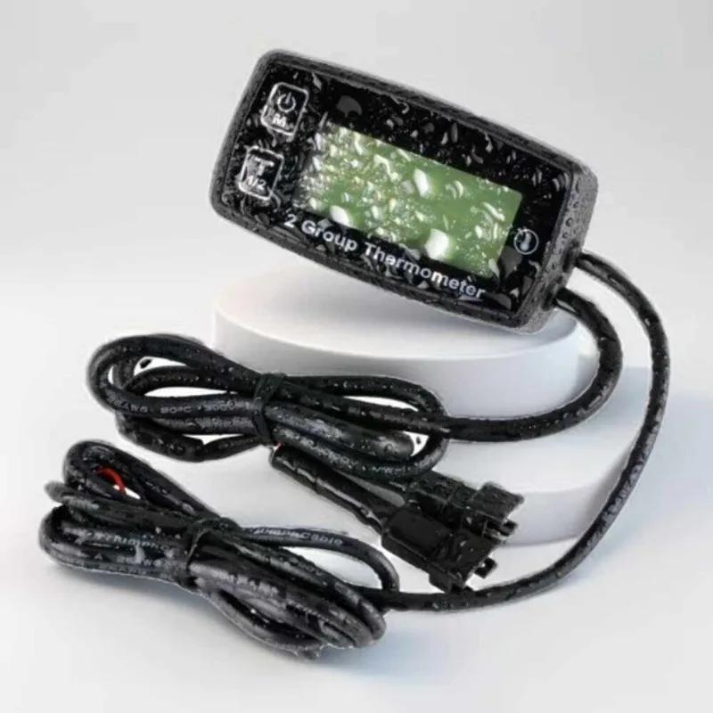 

Dual Channel Digital Temperature Sensor TEMP Motorcycle Marine Lawn Mower ATV PT100 Thermometer