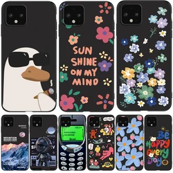 For Google Pixel 4 Case For Google Pixel 4 XL Case Pixel4 4XL Black Tpu Case cute lovely pattern