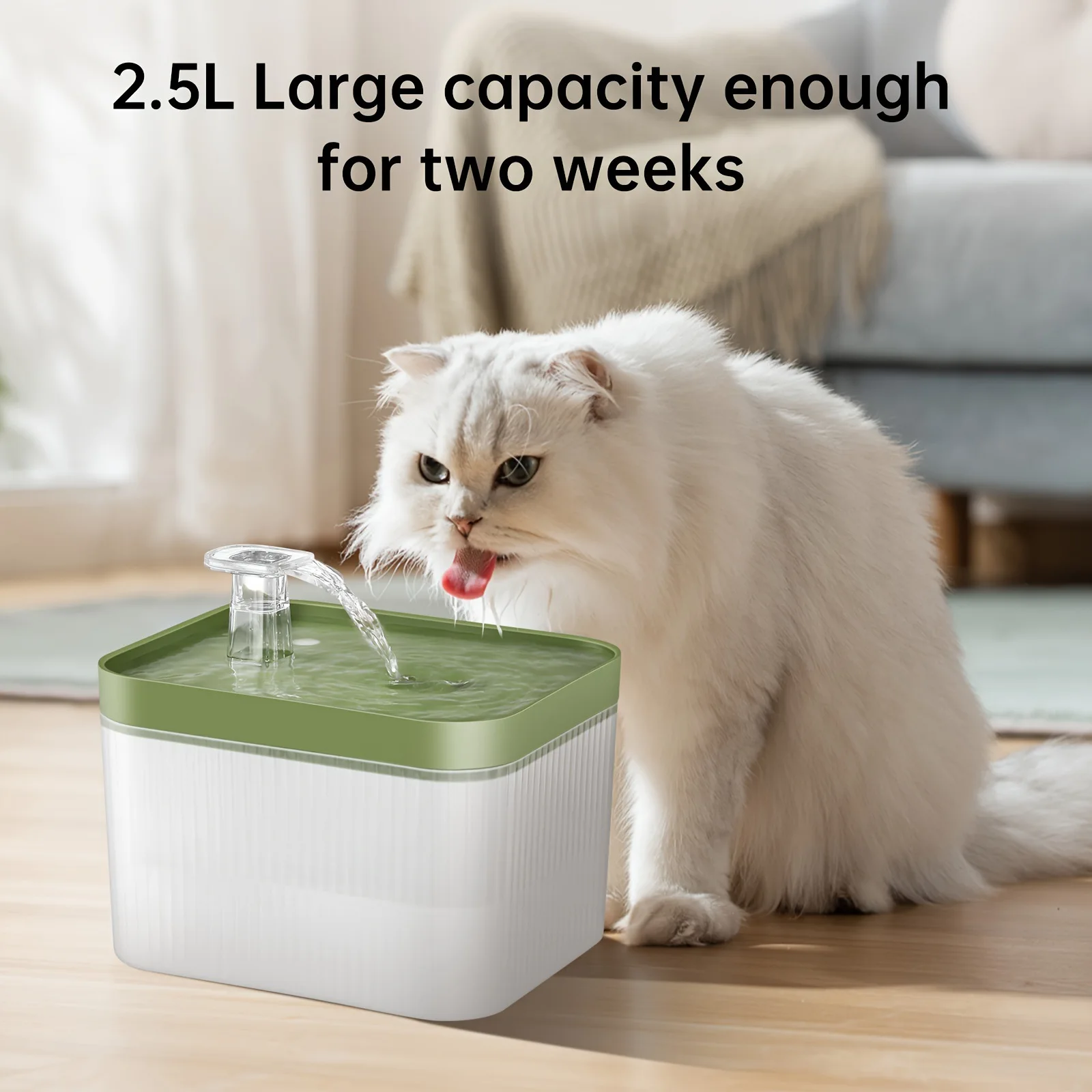 Cat Water Dispenser USB Automatic Circulation Flow Pet Water Dispenser Dog Water Dispenser Cat Feeding Bowl Water Basin