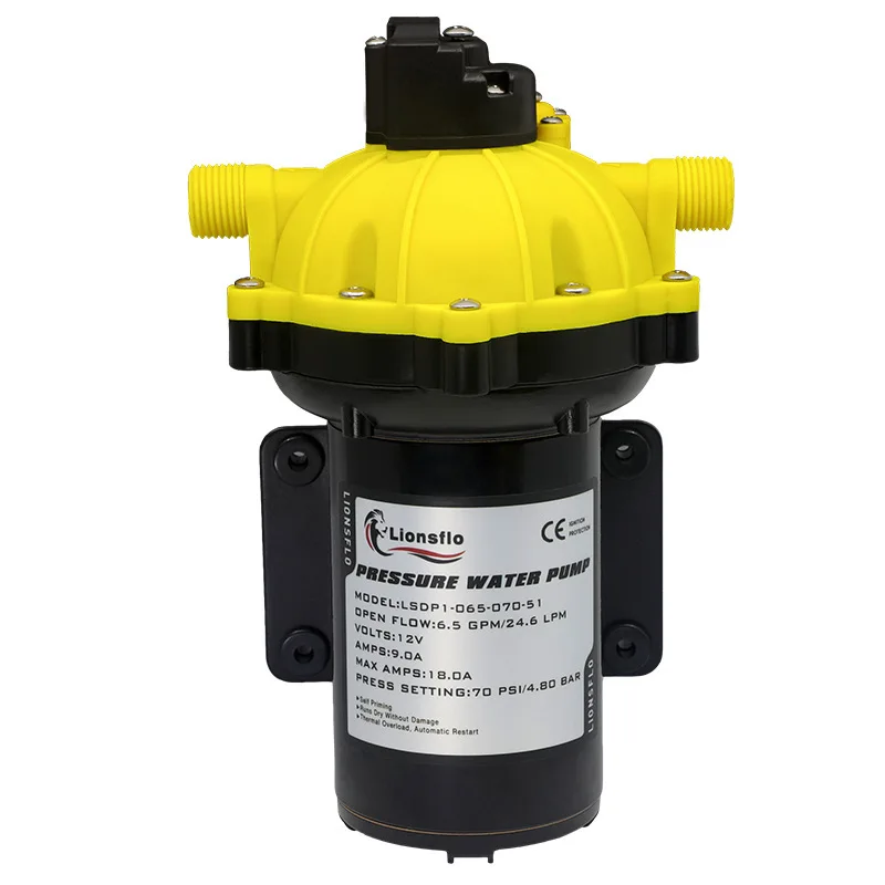 51 High Pressure Diaphragm Pump 12 V 24 V RV Boat Water Pump Agricultural Irrigation Washdown