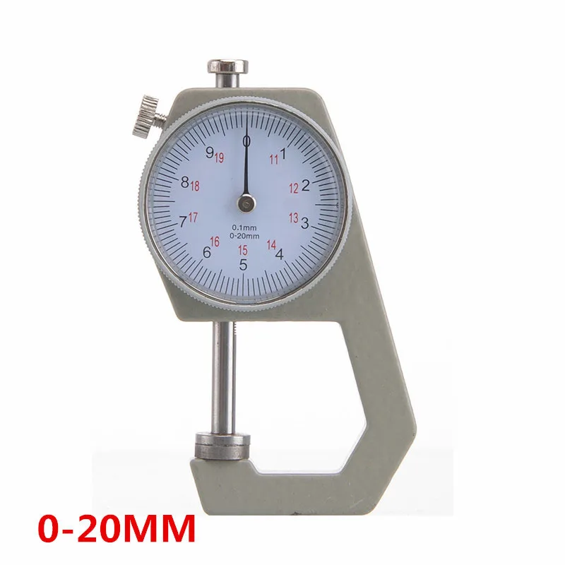 B50 0-20mm Dial Thickness Gauge Curved Tip 0-10mm For Hollow Pipe Or Circular Tube Caliper Gauge  thickness digital tester