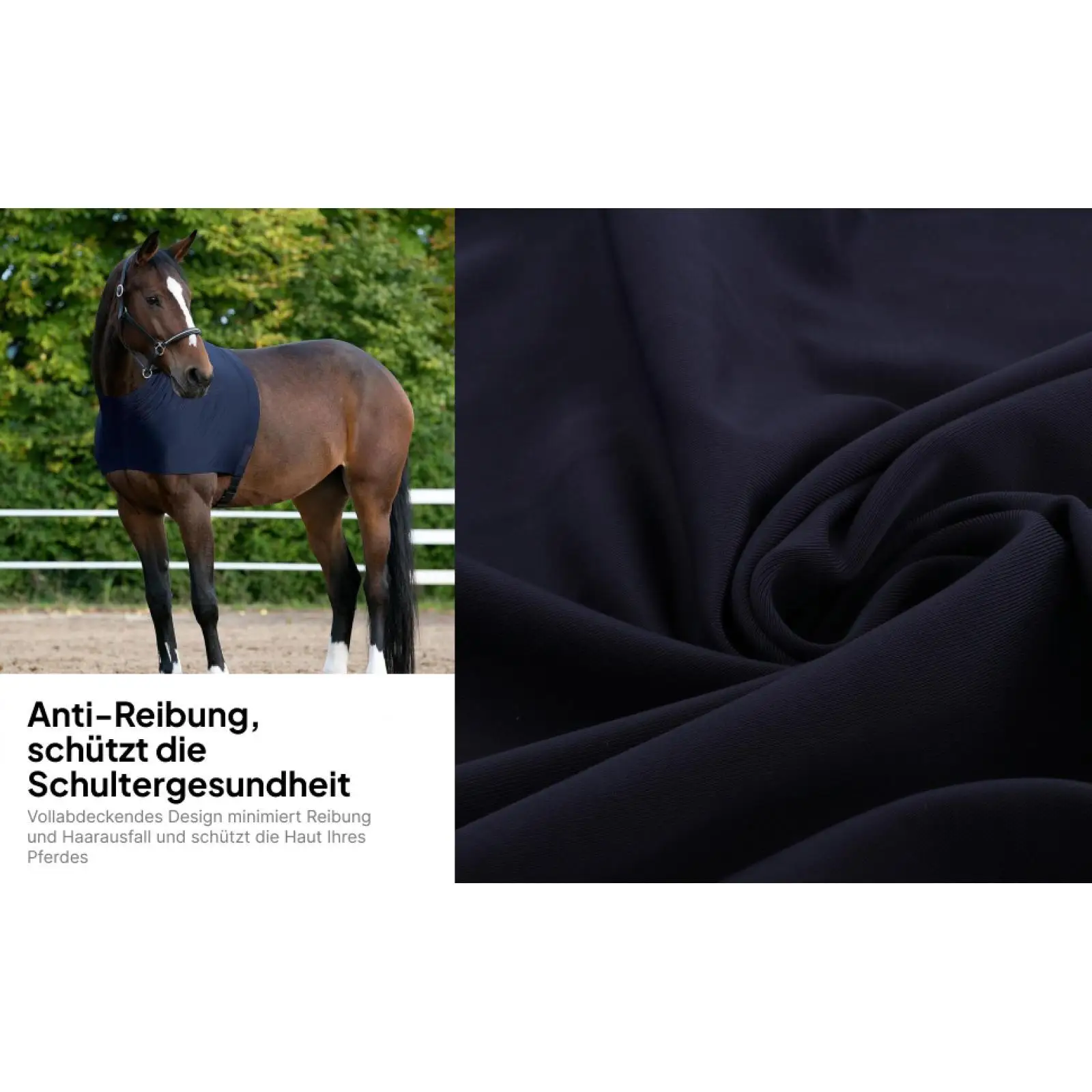 Ventilated Protective Horse Shoulder Guard Spandex Fabric Cover for Blanket Waterproof Horse Riding Support