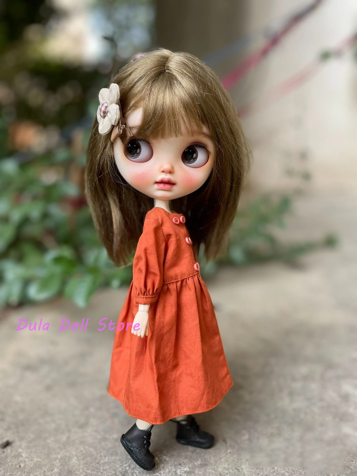 

Кукла Dula одежда платье оранжевая юбка Blythe Qbaby ob24 ob22 Azone Licca ICY jerfish 1/6 Bjd кукла