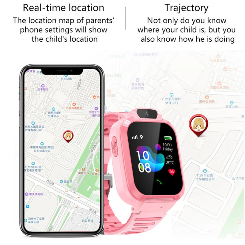 Xiaomi 4G Kids Smart Watch SOS GPS Location Video Call Sim Card Child SmartWatch Camera Waterproof Upgrade Watch For Boys Girls