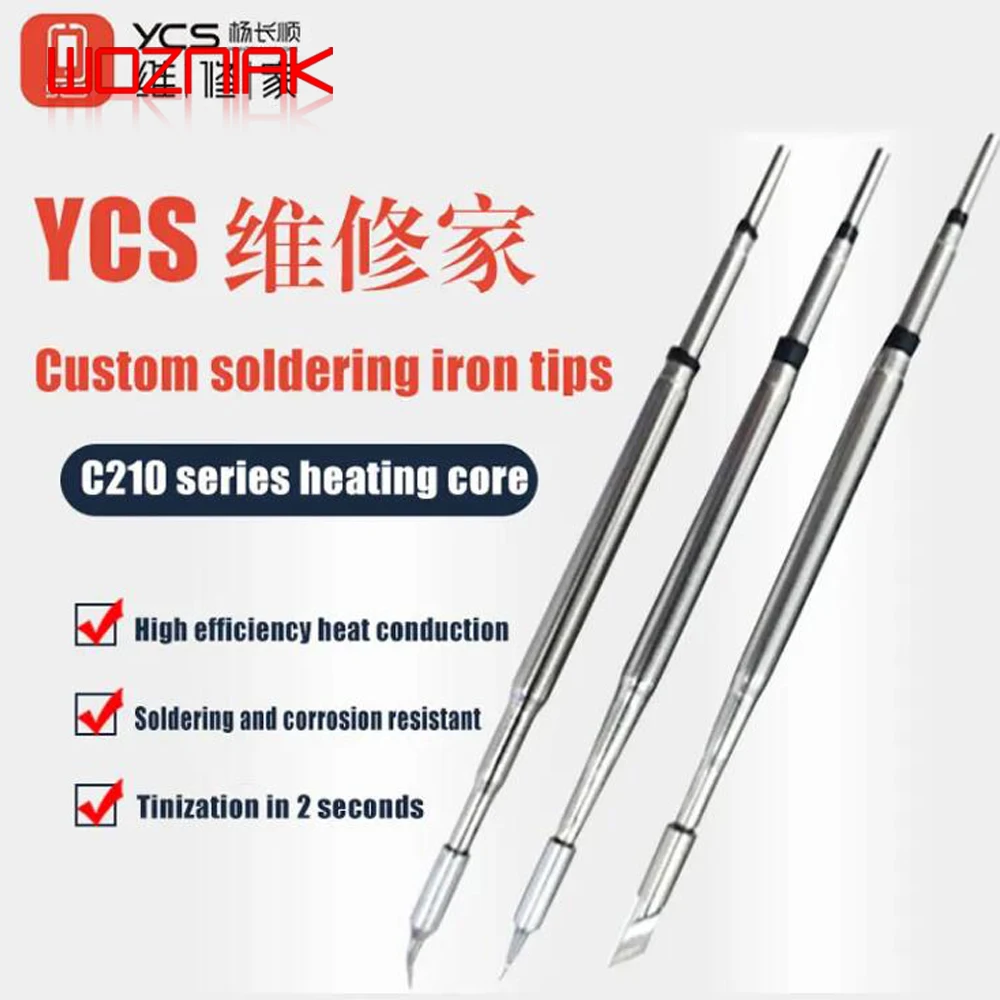 YCS MAGMA C210 245 115 Tip for Soldering Iron Mobile Phones Soldering Iron Tips Welding Point for Welding Equipment Repair Tools