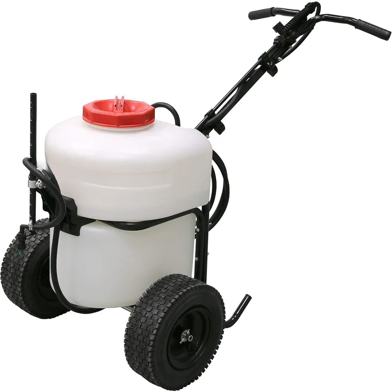 

Made in The USA 12 Gallon 24V Rechargeable Battery Powered Push Sprayer That Sprays for 1.75 Hours Per Charge