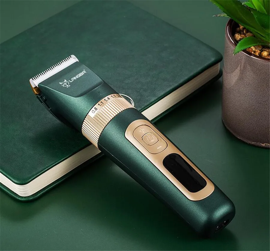 LANGBA C95 Dog Hair Clipper Professional LCD Screen Pet Electric Trimmer Rechargeable Cat Hair Clipper Dog Electric Shaver - view 6
