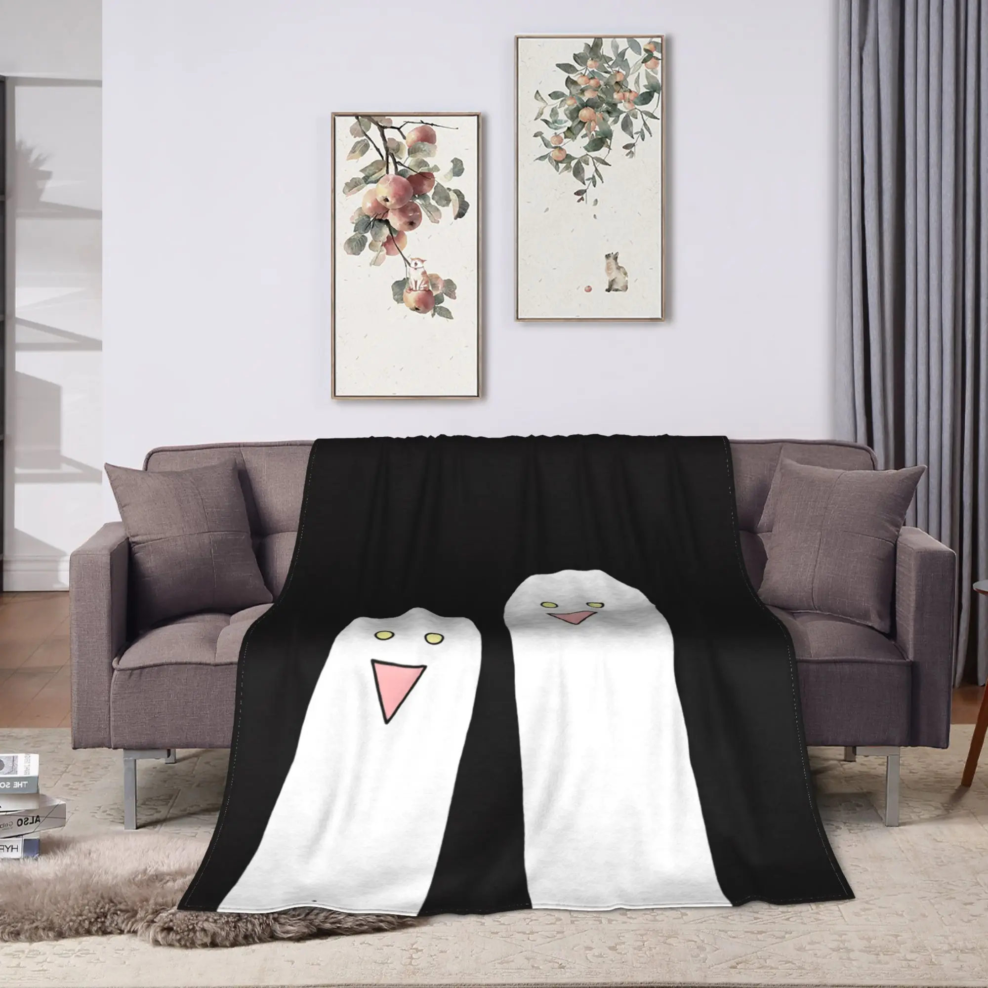 L-Lightsaber BL Manhwa Blanket Winter  Cozy Bedding Throws For Boy Girl Chair Sofa Bed Flannel Bedspread Bed Cover
