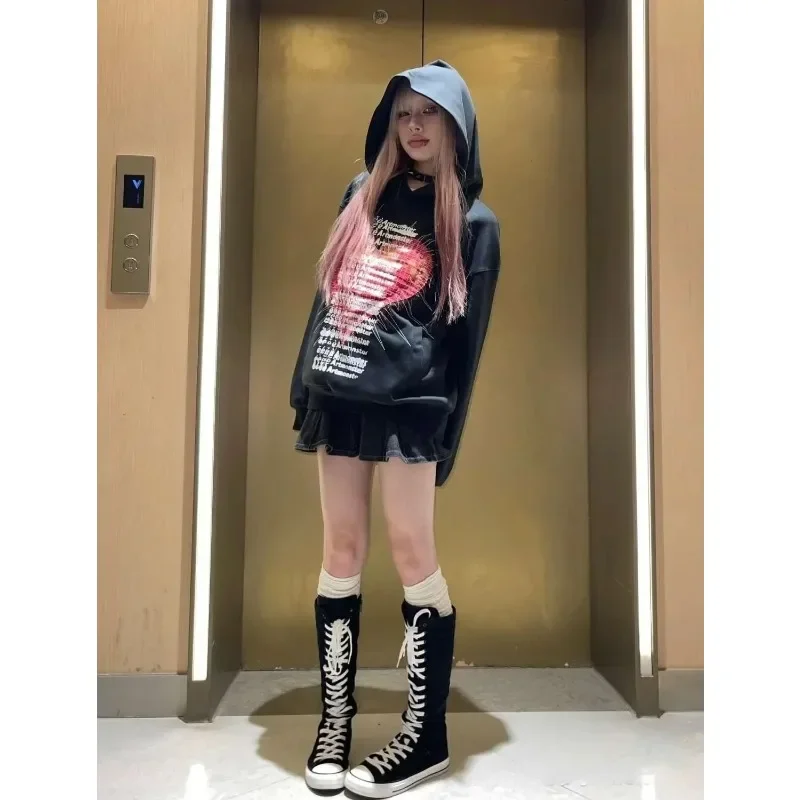 stivali da donna moda Donna Stivaletti lunghi in tela Comodo casual Piatto Hee Stivali alti al ginocchio da donna Botas Para Mujerwaaг Трубы Жletiе