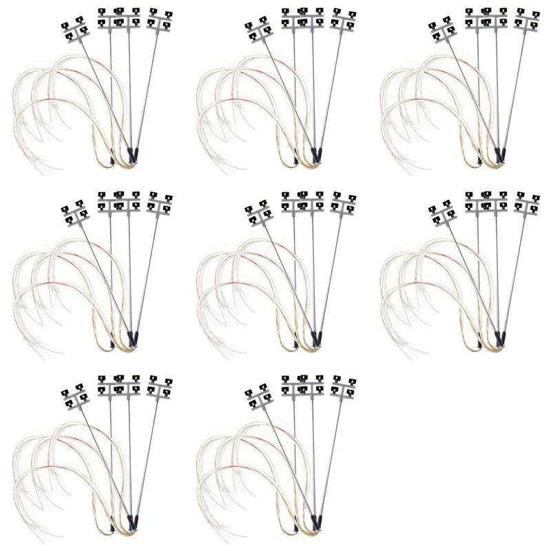 

ABXE-32 PCS HO Scale Model Lighting Tower,Tower Lights Model Lights Layout Lamppost For Train/Garden/Playground/Stadium