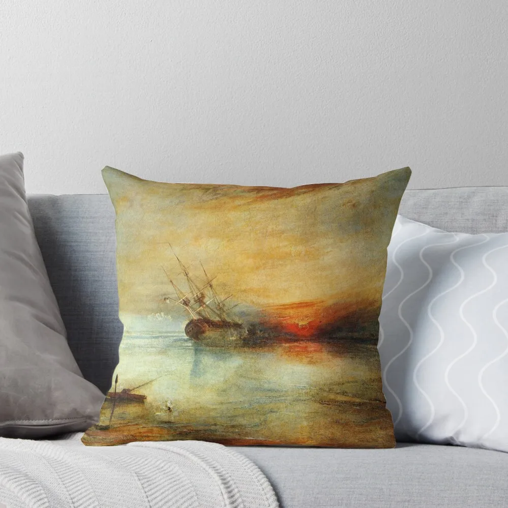 Joseph Mallord William Turner's Fort Vimieux Throw Pillow Decorative Cushions For Luxury Sofa Pillowcase Cushion pillow