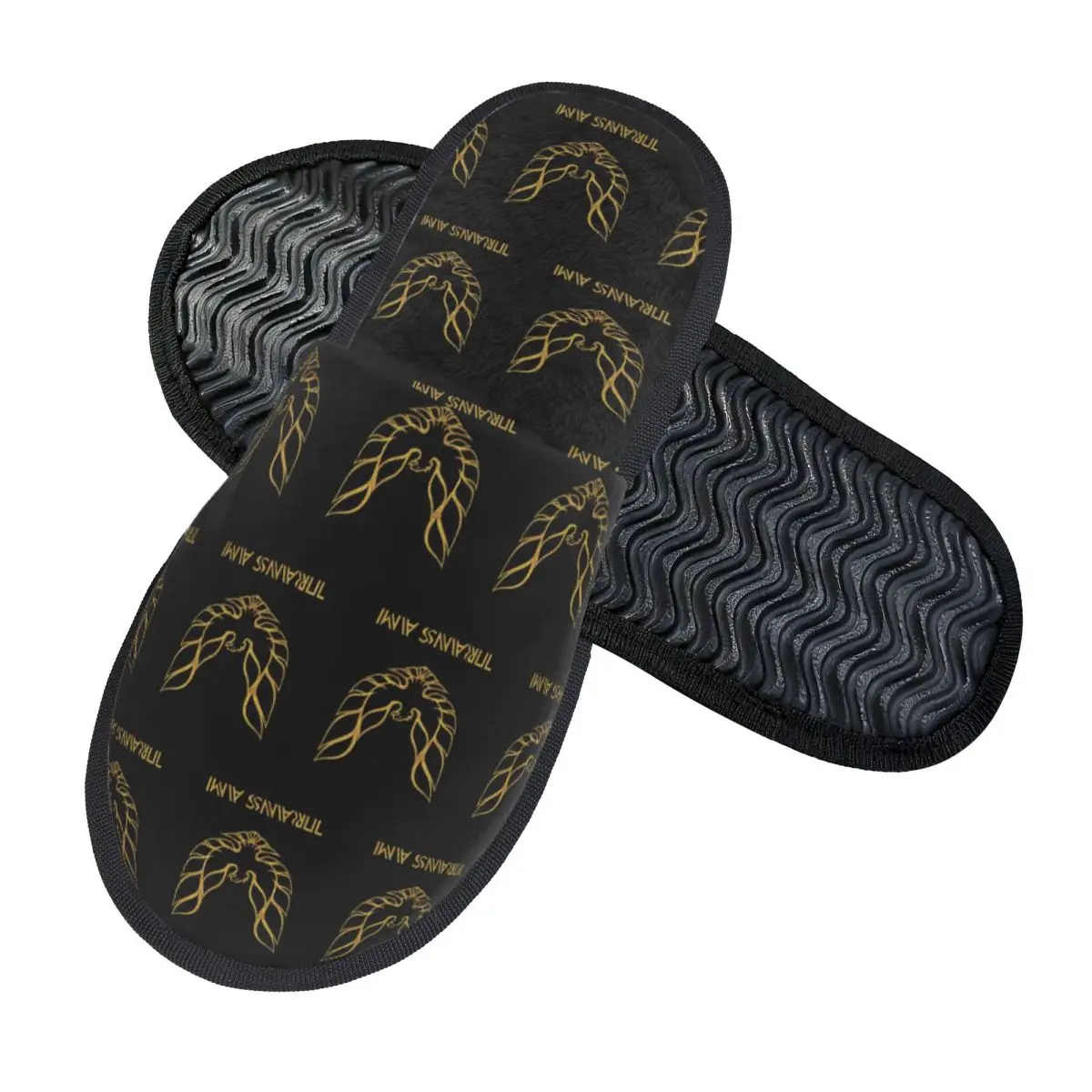 Custom Pontiac Firebird Trans-Am Gold Slippers Memory Foam Warm Soft Women House Slipper Indoor Comfy Shoes