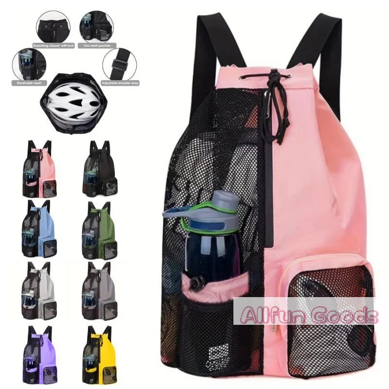 mochila-de-malha-preta-respiravel-com-cordao-e-bolso-lateral-alcas-duraveis-para-academia-natacao-praia-e-viagens-ao-ar-livre