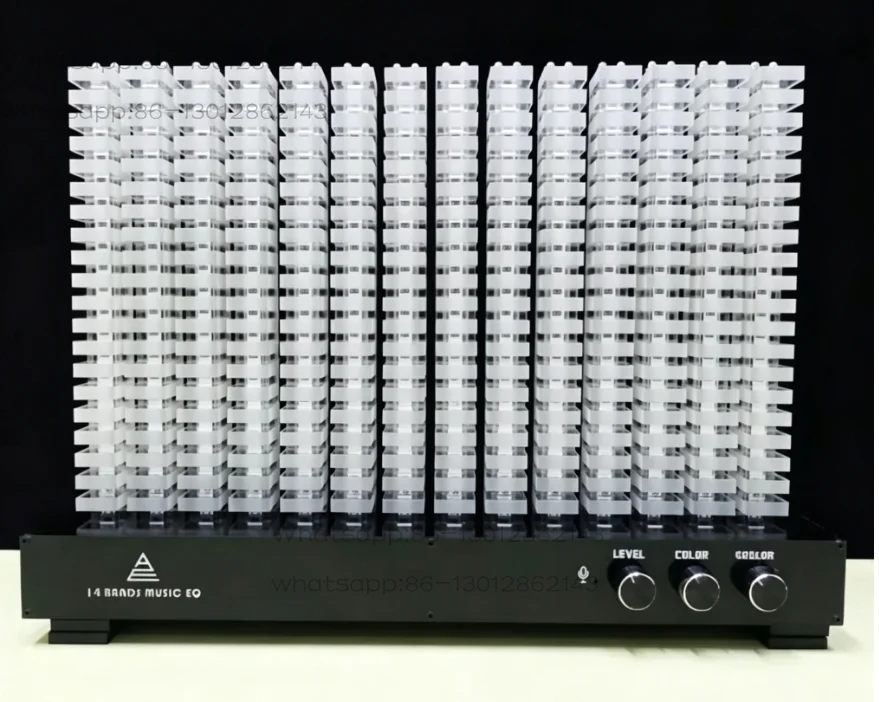 Creative Finished Kit 14-Band Spectrum Analyzer Level Indicator Music Spectrum Light LED Rhythm Beam Symphony