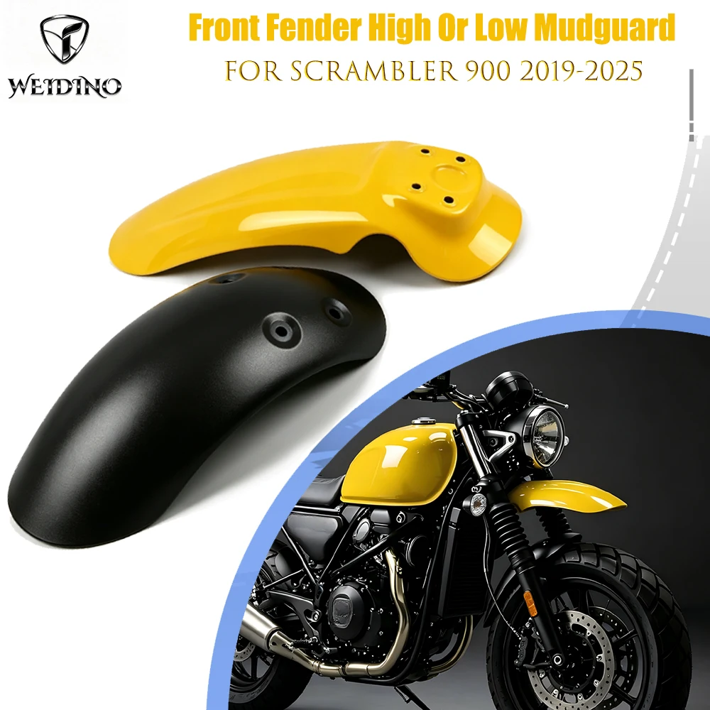 Motorcycle High Or Low Mudguard Front Fender For SCRAMBLER 900  2019-2025 Flap Splash Cover Protector