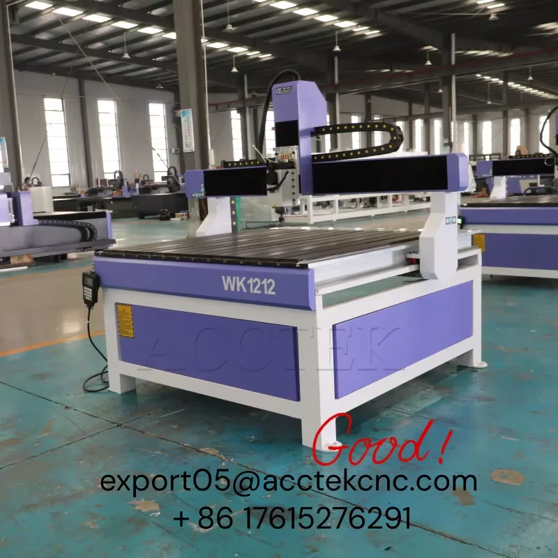 1212 Small CNC Router Machine 1.5KW Spindle Mach3 Control Wood Engraver for Advertising Sign Making Acrylic PVC Cutting