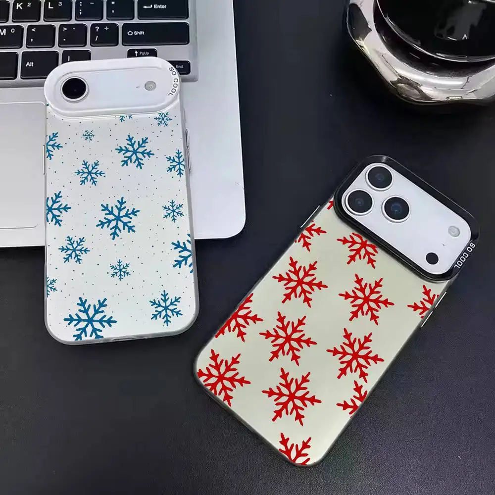 

beautifulwinter snowflake Phone Case For iPhone 17,16,15,14,13,12,11,Pro Max,Plus Candy Silver Cover