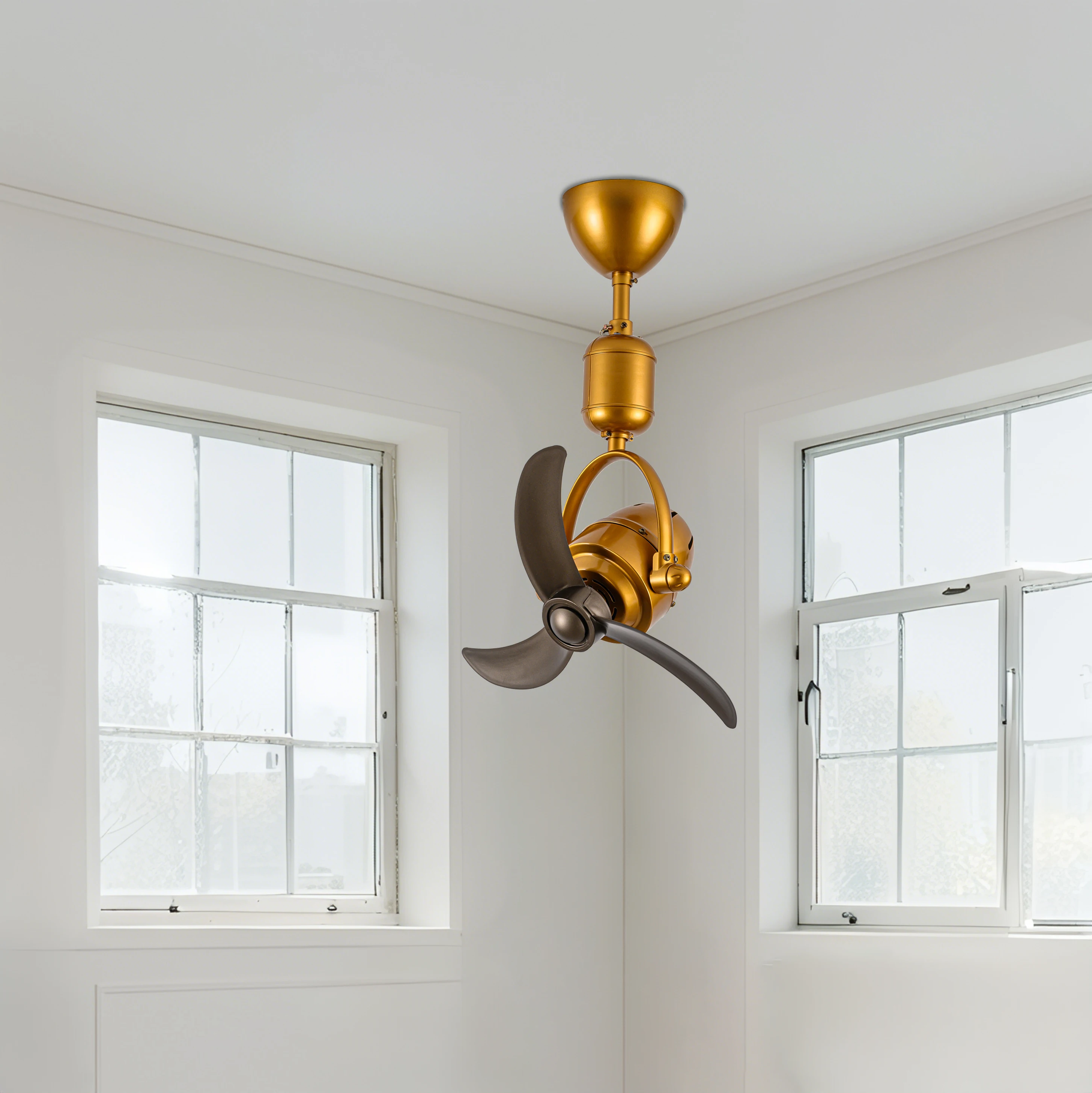 ventilador techoShaking Head Small Ceiling Fan 18 Inch Shaking Head Ceiling Fan Corridor Study Kitchen Bar Wall Hanging Dual Use