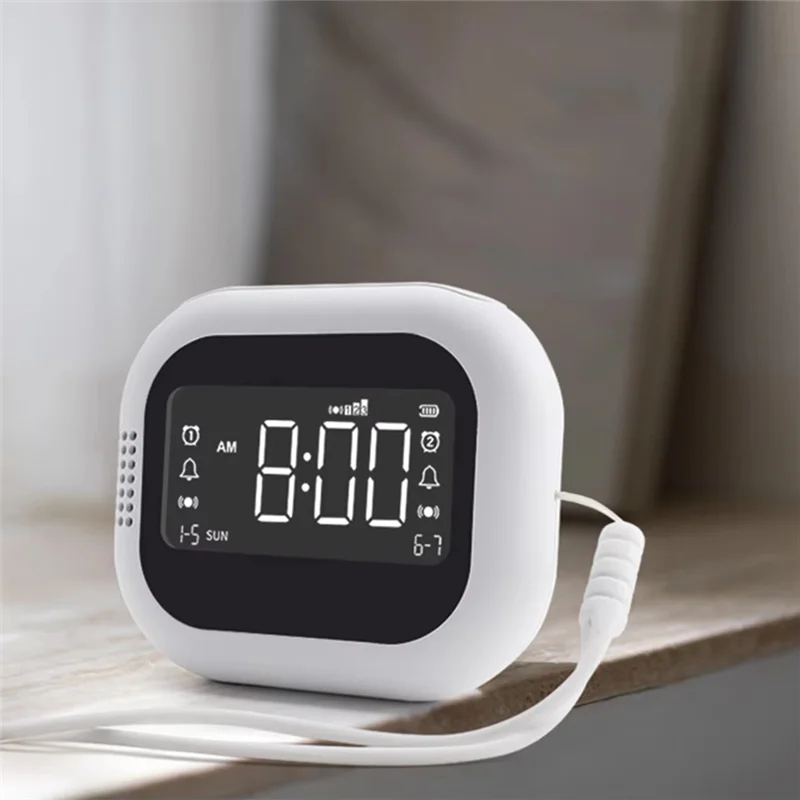 

A93E-LED Display Alarm Clock Vibration Alarm Clock Natural Sound Multifunctional Clock