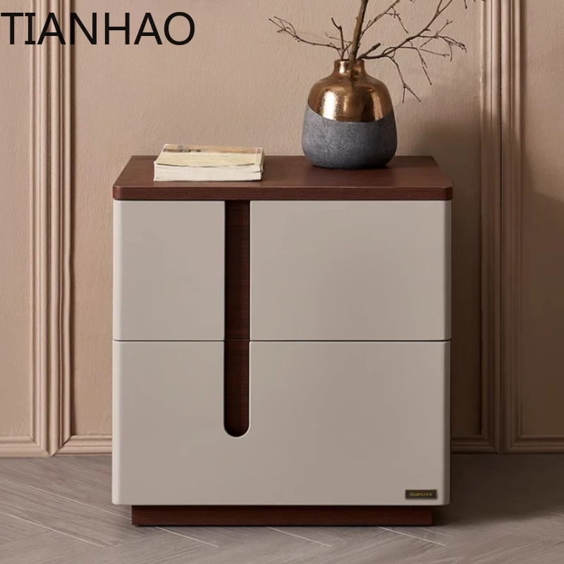 Simple modern storage bedside table bedroom drawer cabinet nightstands bedroom furniture nightstand side table Storage locker