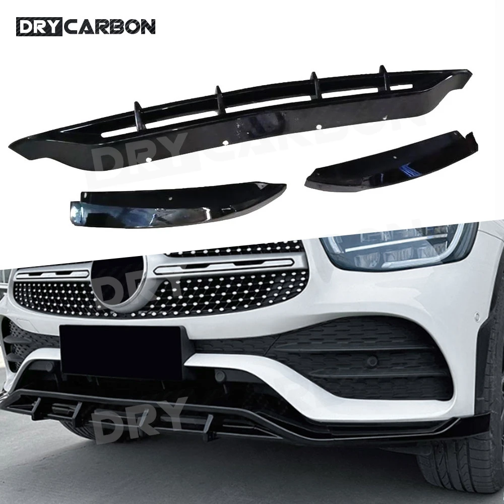 

Передний бампер автомобиля, разделитель губ, передний бампер для подбородка, Spolier, комплекты кузова, аксессуары для Benz GLC X253 GLC200 260 300 2020-2022