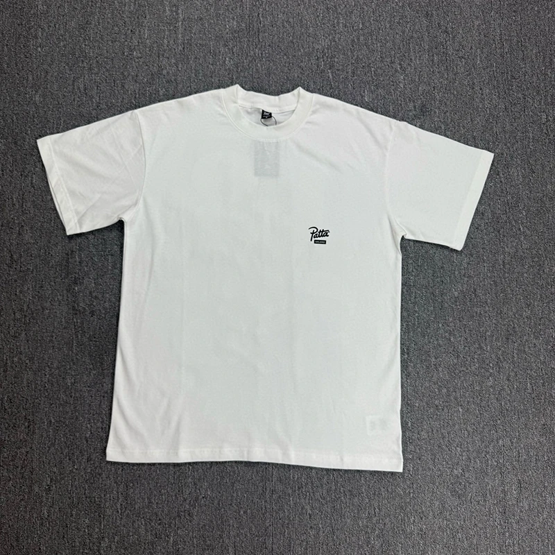 Male Female Patta T-shirt Classic Loose Logo Graphic Print PATTA Short Sleeve Street Y2K Top Cotton Loose Fit Top Tee