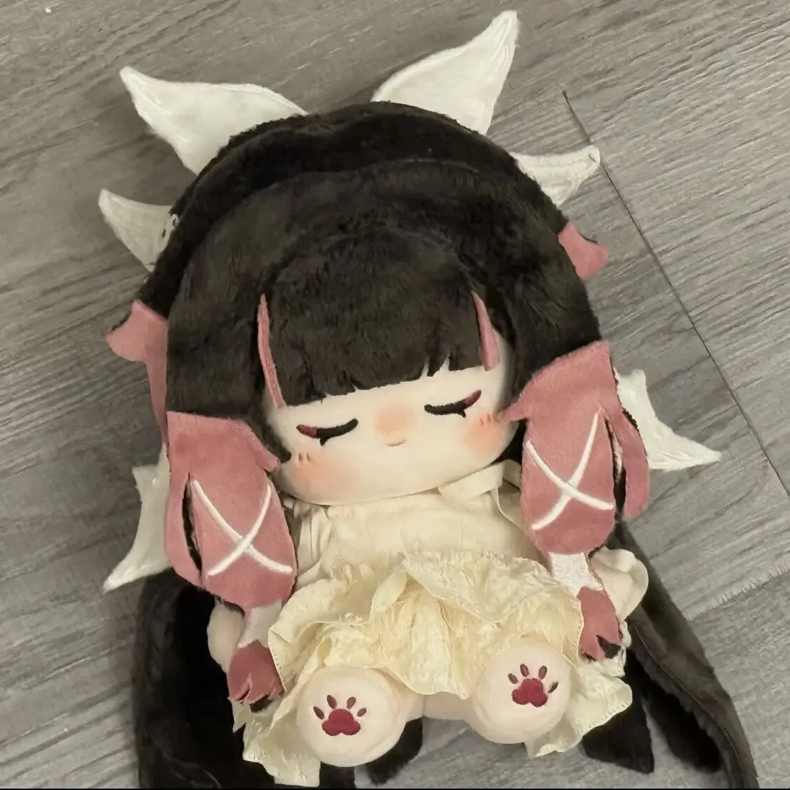 

Stuffed 20CM Genshin Impact Damselette Columbina Plush Doll Cosplay Dress Up Cotton Body Doll Toys Birthday Gifts