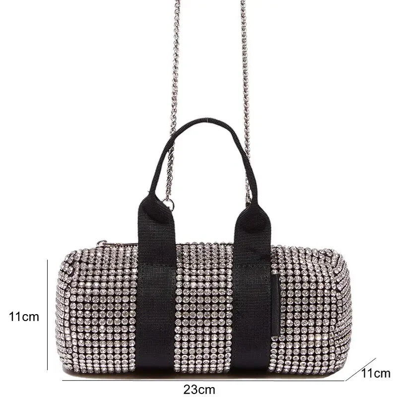 Dinner Party Fashion Crystal Clutch Designer Bag Compact Rhinestone Evening Clutch Bags Casual Daily Handbag Crystal Bag image 6