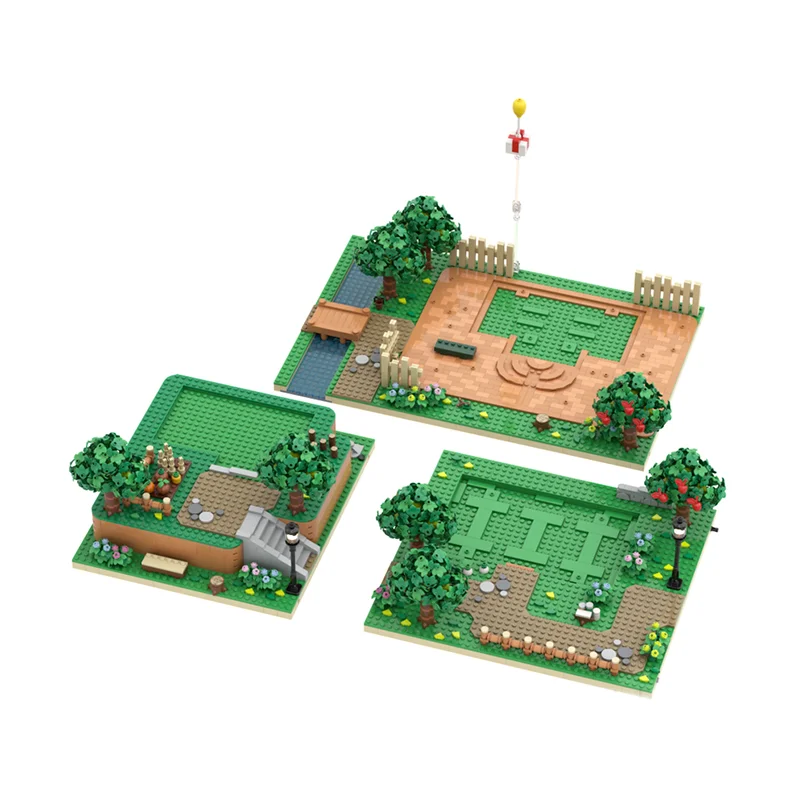 6986pcs MOC Animal Crossing Collection - Part I 4 In 1 Model Building Blocks Christmas Gifts Toy Brick 3D Creative Art Craft
