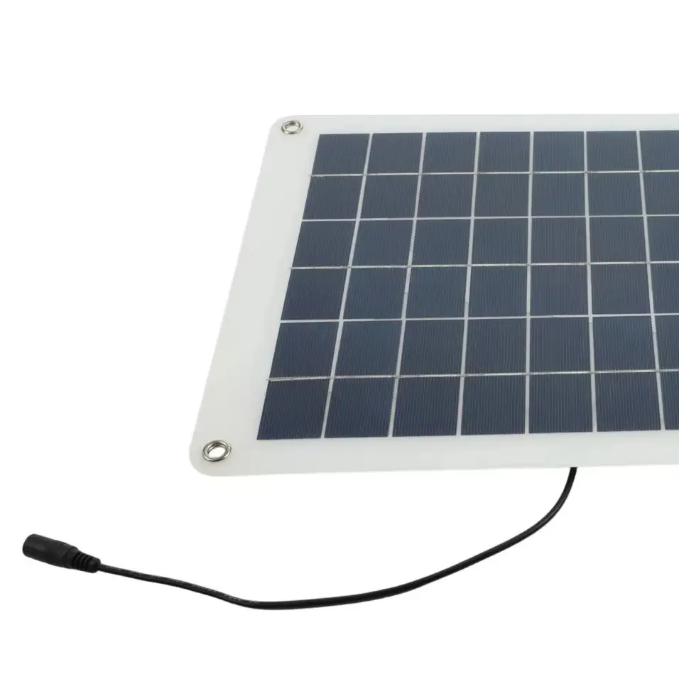 50W 18V Flexible Solar Panel Polycrystalline Waterproof Dual USB Charger For Car Boat Camping Power Supply Kit